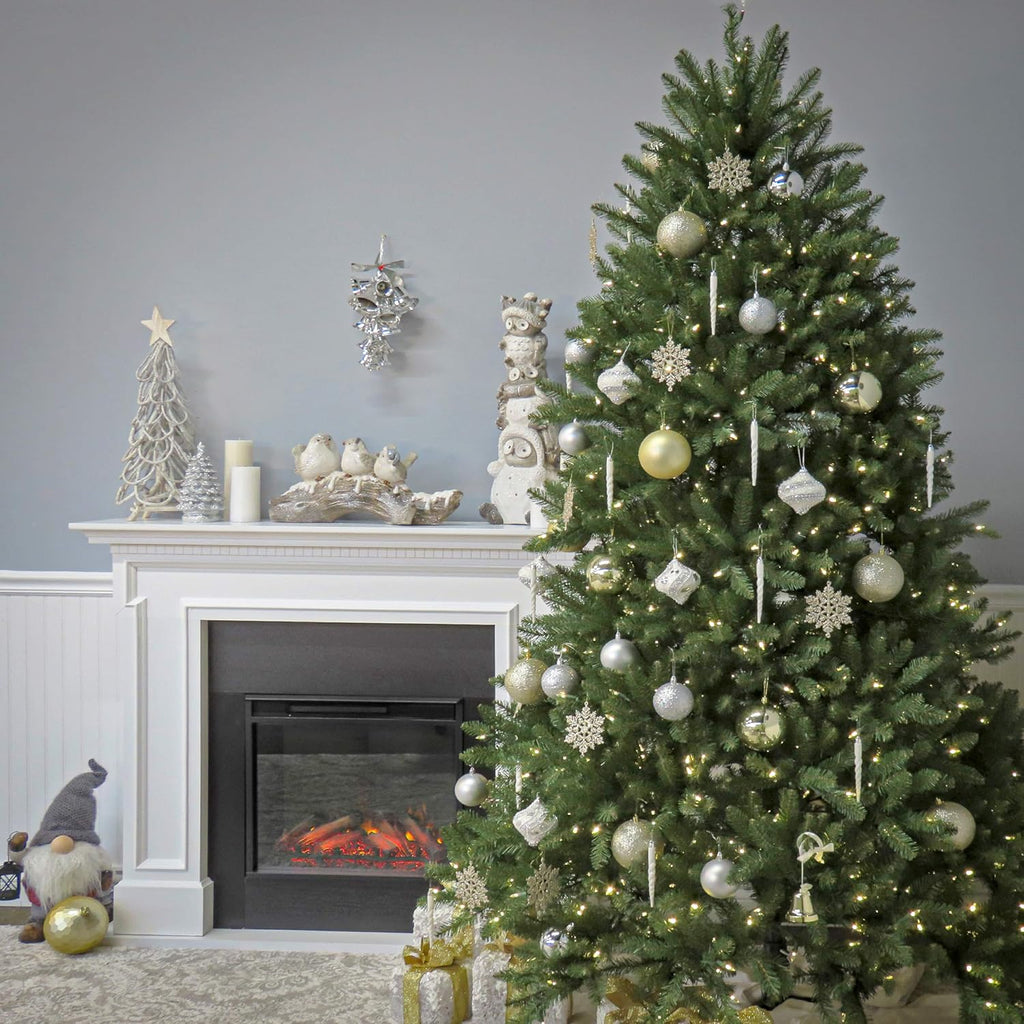 NEW National Tree Co. 6.5' Pre-Lit Douglas Fir Christmas Tree White Lights